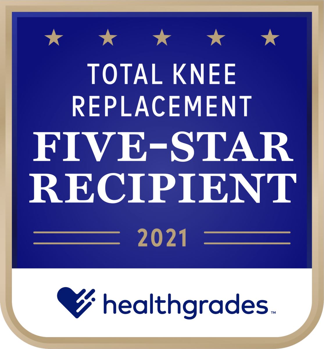 Total Knee Replacement Five-Star Recipient 2021