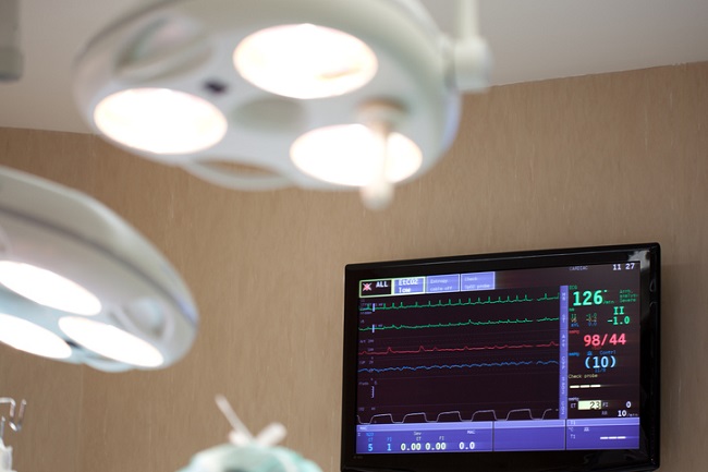 Operating room monitor and lights