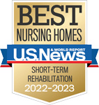U.S News Award for Best Nursing Home for Short-Term Rehabilitation 2022 to 2023