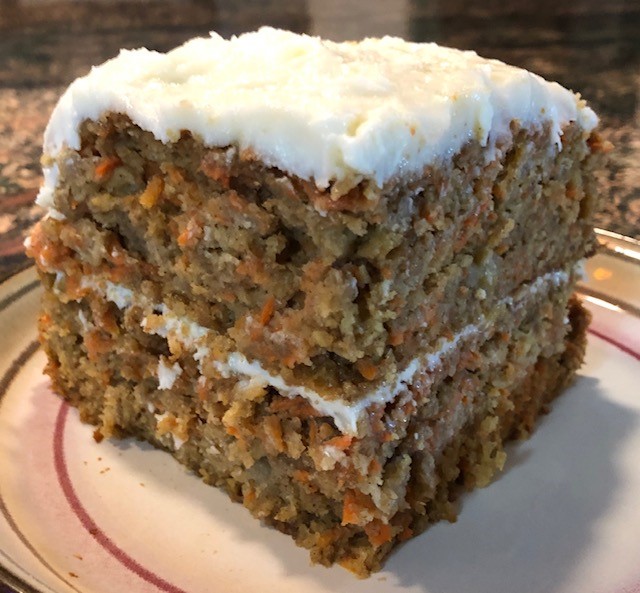 Carrot Cake On a Plate